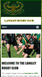 Mobile Screenshot of langleyrugby.com
