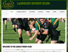 Tablet Screenshot of langleyrugby.com
